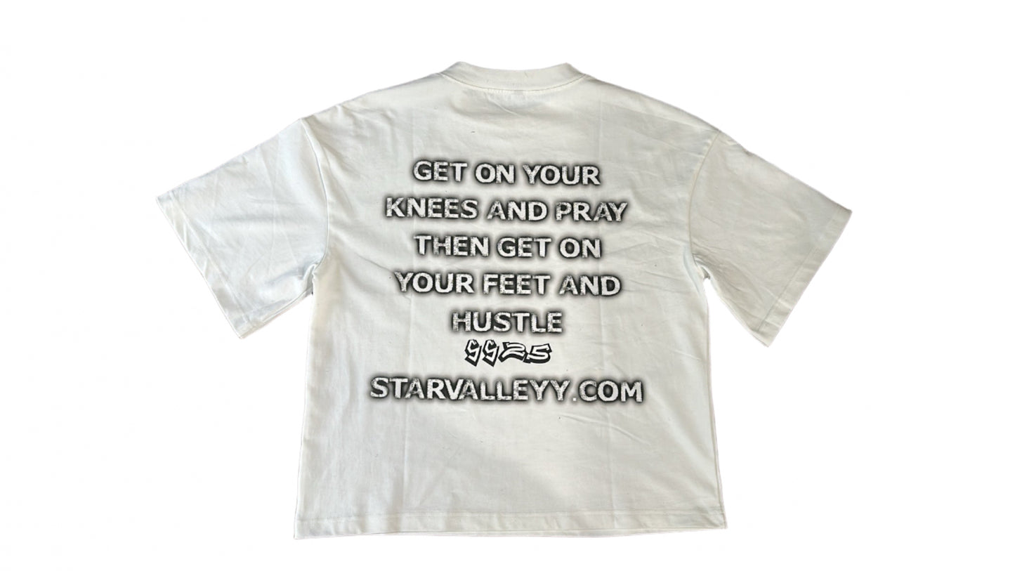White & Black "TTGOG" T-shirt