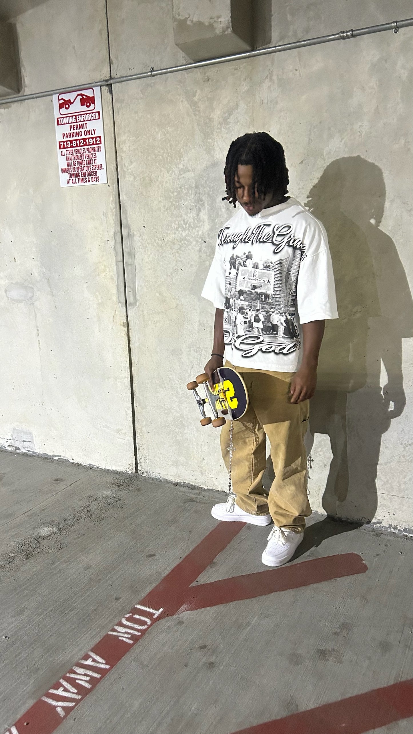 White & Black "TTGOG" T-shirt