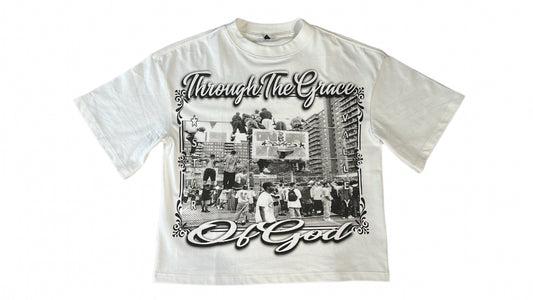 White & Black "TTGOG" T-shirt